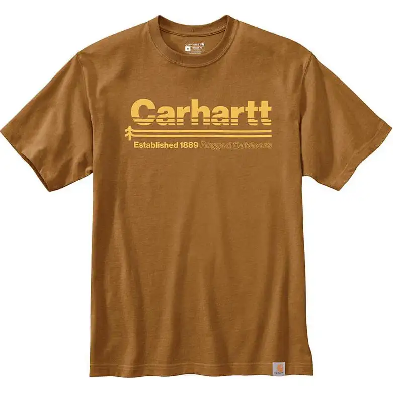 Carhartt T Shirts Men's Crew Neck Moderate Straight Fit