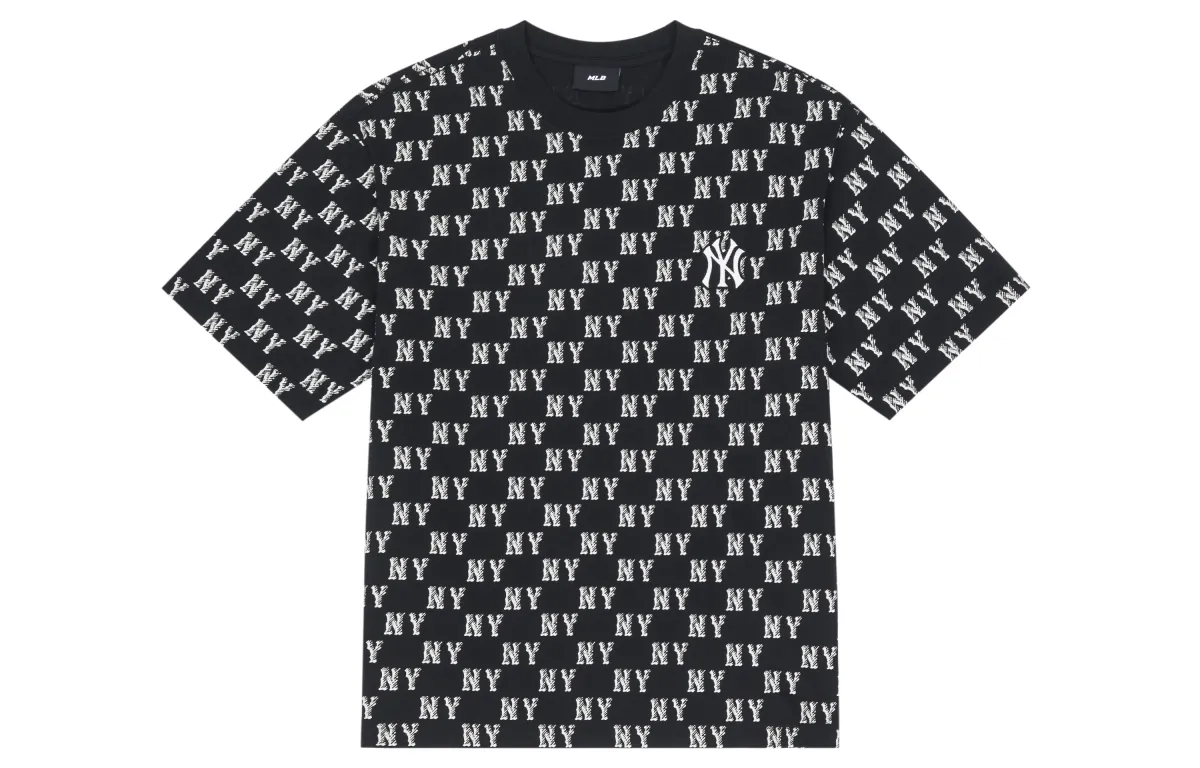 MLB MONOGRAM T Shirt Unisex Black