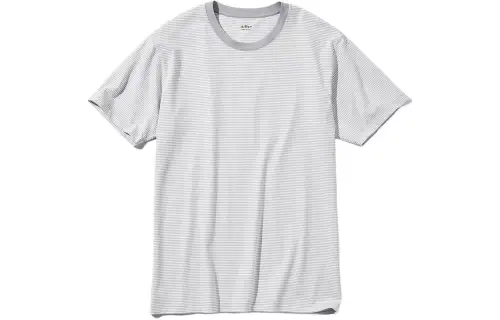 UNIQLO T Shirts Unisex Gray Crew Neck Moderate