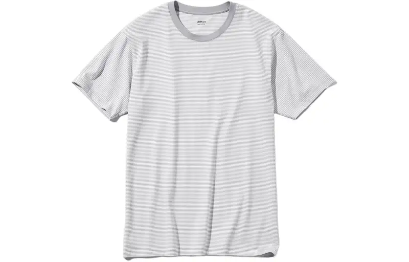 UNIQLO T Shirts Unisex Gray Crew Neck Moderate