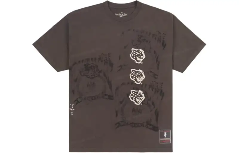 Travis Scott X Mitchell & Ness Boston University Seal T Shirt