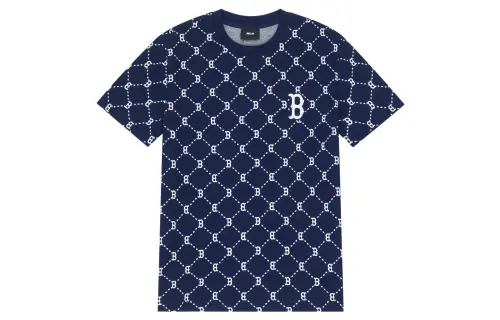 MLB MONOGRAM T Shirt Unisex Navy Blue