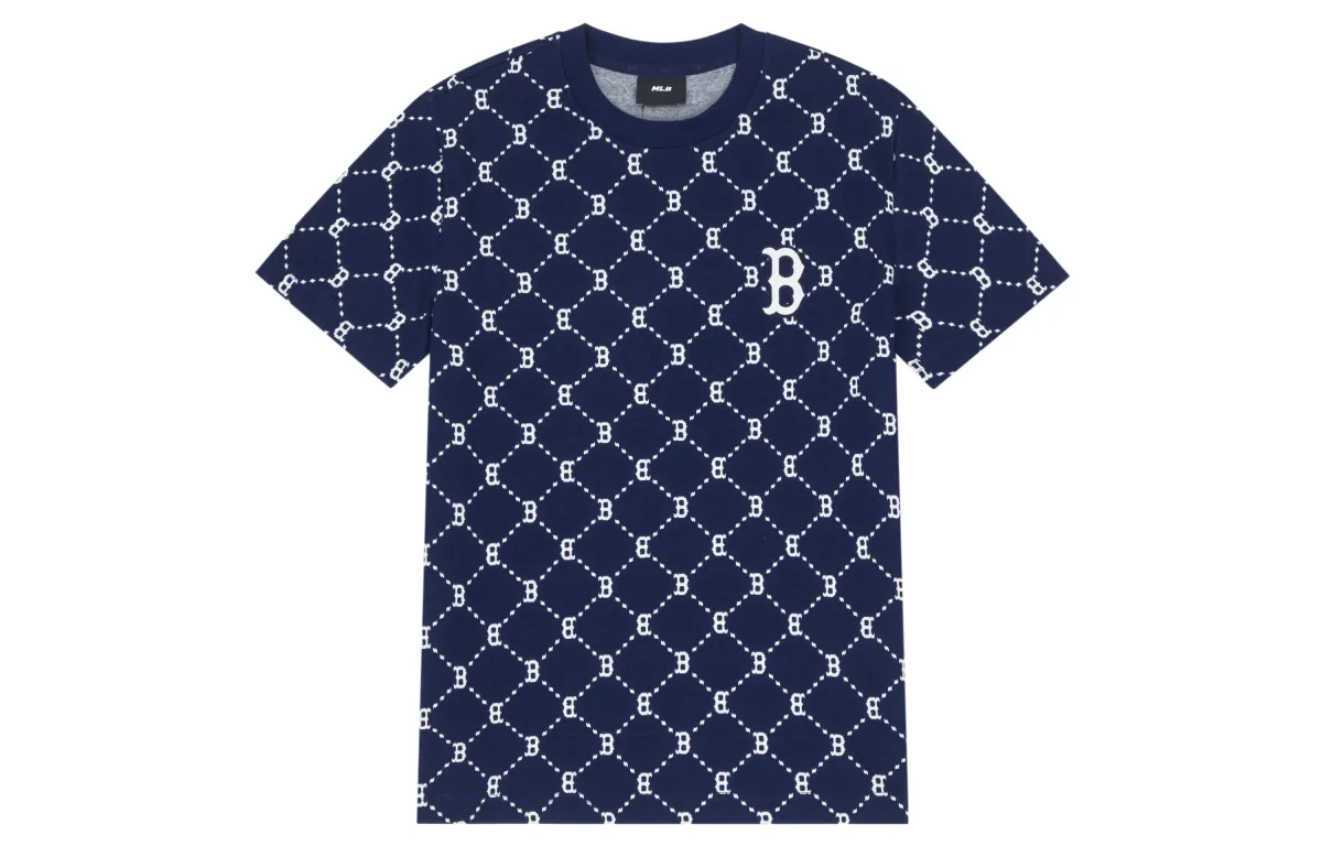 MLB MONOGRAM T Shirt Unisex Navy Blue