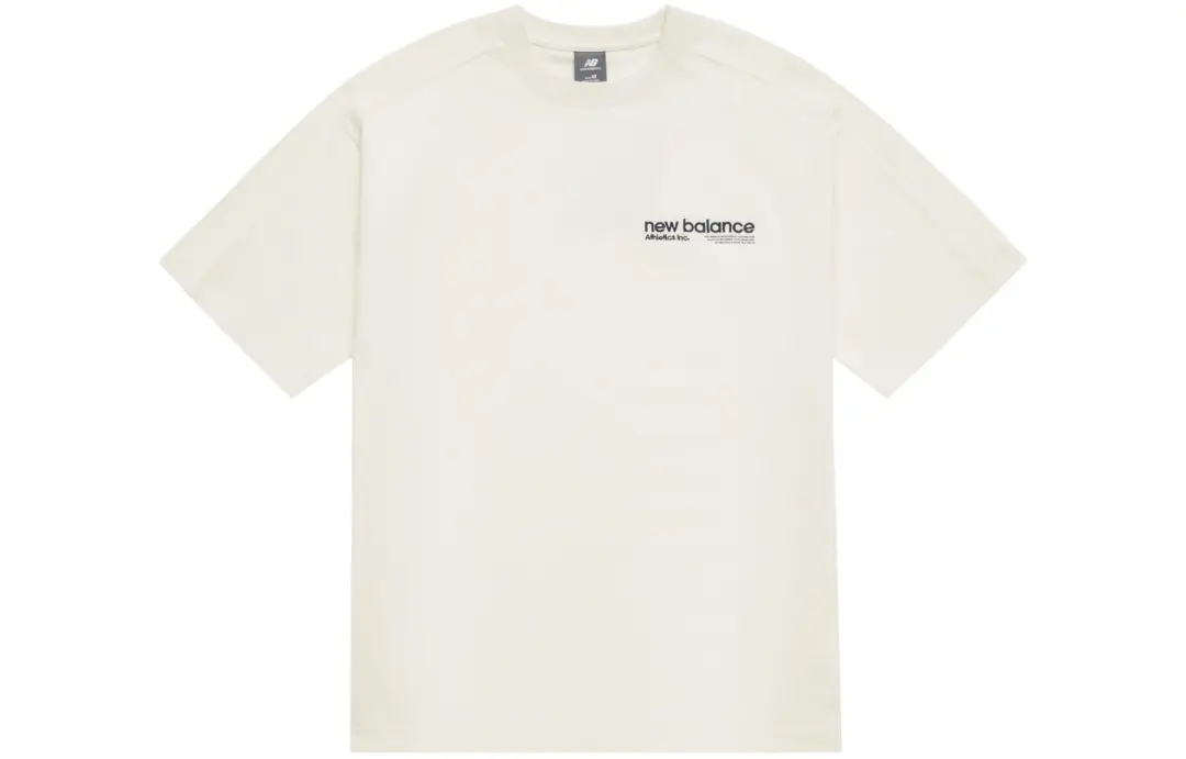 New Balance T Shirt Unisex Ivory White