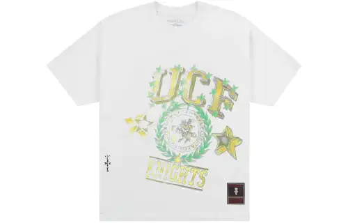 Travis Scott X Mitchell & Ness Ucf Knights Hand Drawn T Shirt