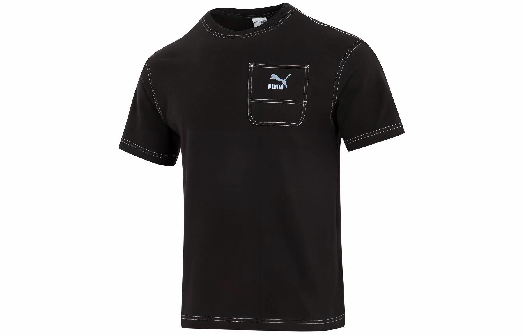Футболка PUMA Logo Pocket (черная)