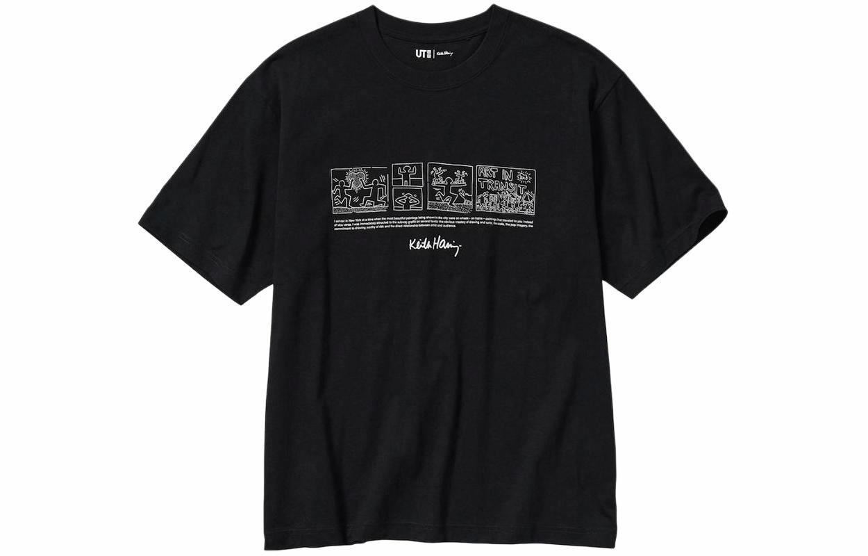 Футболка UNIQLO Keith Haring (черная)