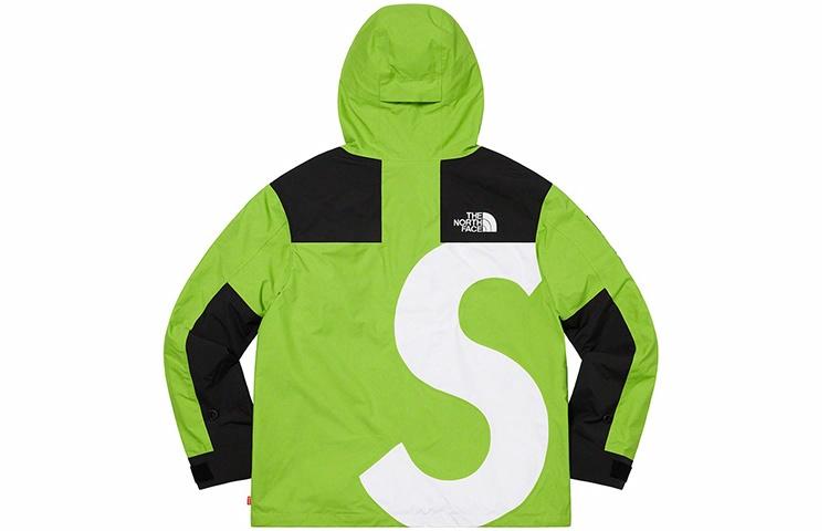Унисекс куртка Supreme x the north face s logo mountain jacket (черно-белая) — фото 6