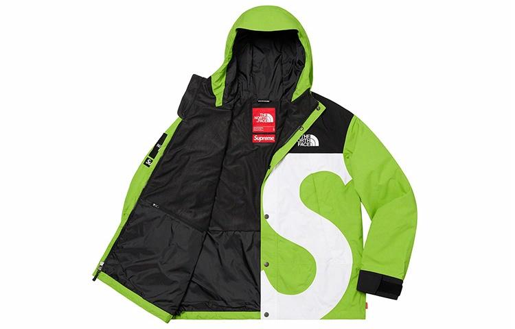 Унисекс куртка Supreme x the north face s logo mountain jacket (черно-белая) — фото 7