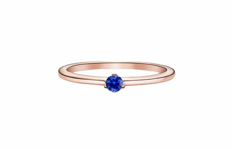 Женское кольцо Pandora 189259C04 (синее)