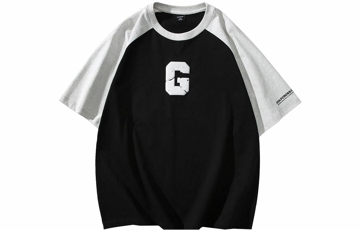 Футболка GOLFCROSS T (бело-синяя)