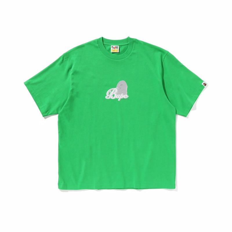 Мужская футболка A BATHING APE SS24 Art Lettering (черная)