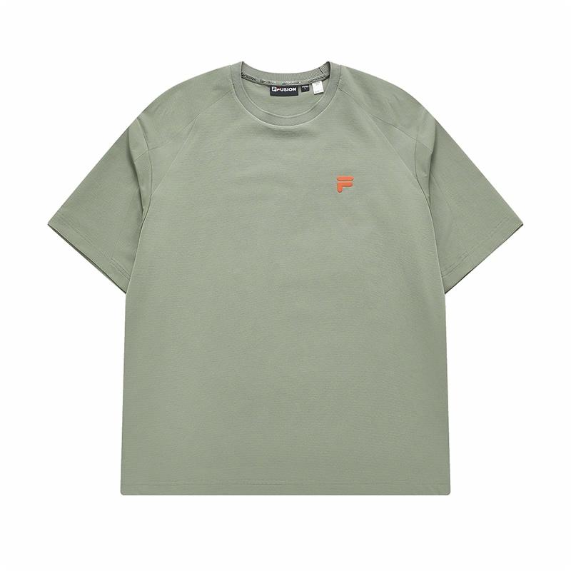 Мужская футболка Fila INLINE (серо-зеленая)