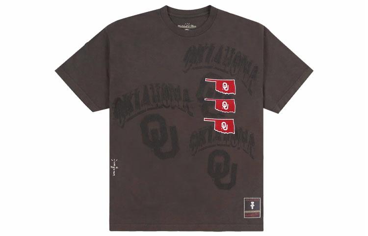Футболка Travis Travis Scott x Mitchell & Ness T (коричневая)
