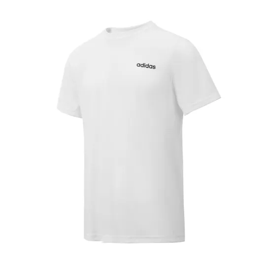 Adidas Contrast Chest Logo Crew Neck Basic Sports T-shirt Asia Sizing 'White'