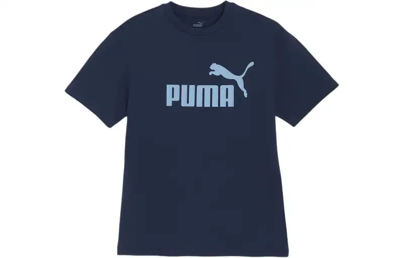 PUMA ESS+MX NO1 T Shirt Men's Marine Blue