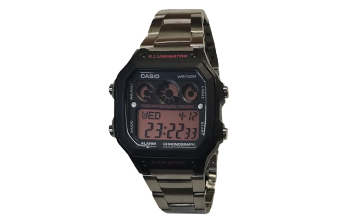 CASIO Custom Collection Quartz Movement Watch Men's Watches Black Dial