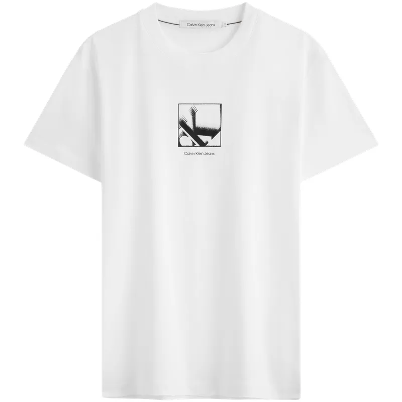 Calvin Klein T-Shirts Men's Crew Neck Moderate Straight Fit
