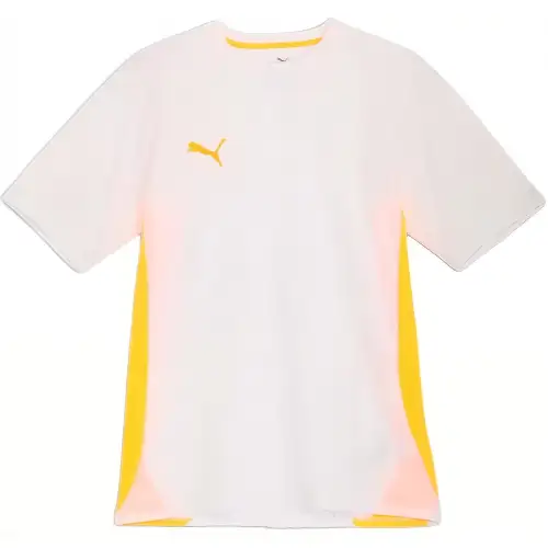 PUMA T Shirts Men's White Crew Neck Moderate Straight Fit