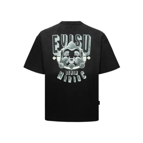 EVISU T Shirts Men's Crew Neck Moderate Straight Fit