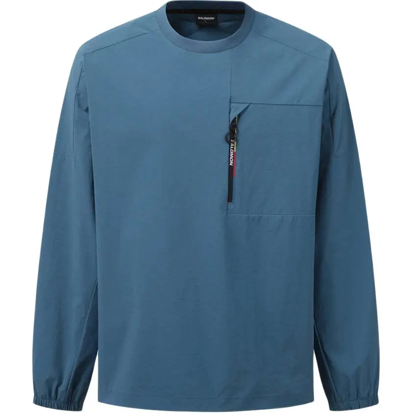 SALOMON T-Shirts Men's Blue Crew Neck