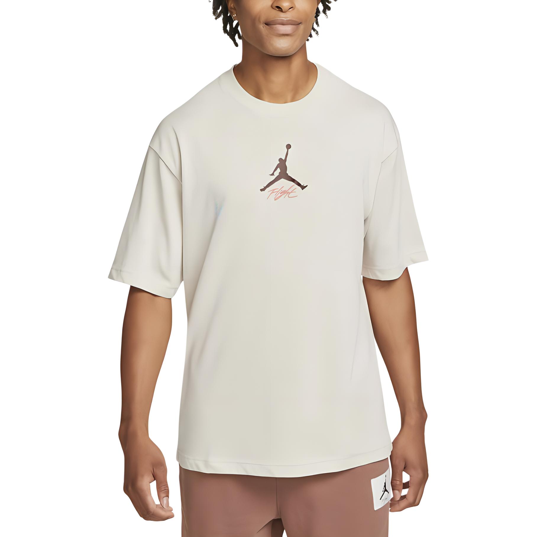 Jordan Flight Heritage T Shirt Men's Light Bone