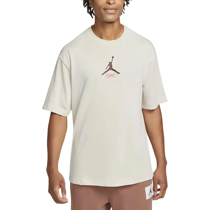 Jordan Flight Heritage T Shirt Men's Light Bone