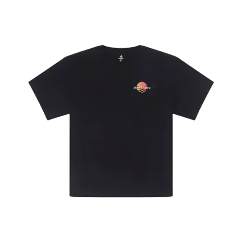 Converse Summer Fun Collection T Shirts Men's Black Crew Neck Moderate