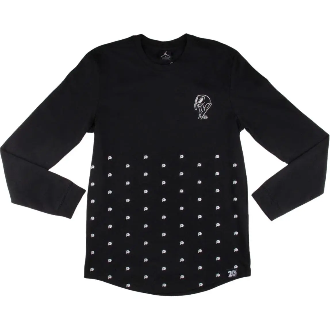 Jordan T-Shirts Men's Black Crew Neck Moderate Straight Fit