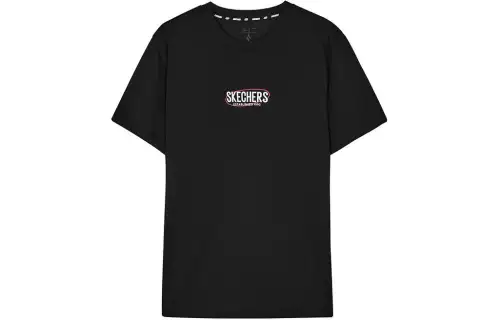 Skechers T Shirt Unisex Carbon Black