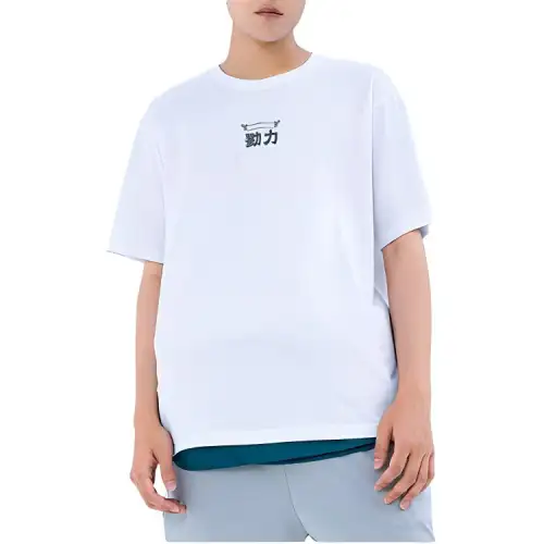 ANTA T Shirts Unisex White Crew Neck Moderate