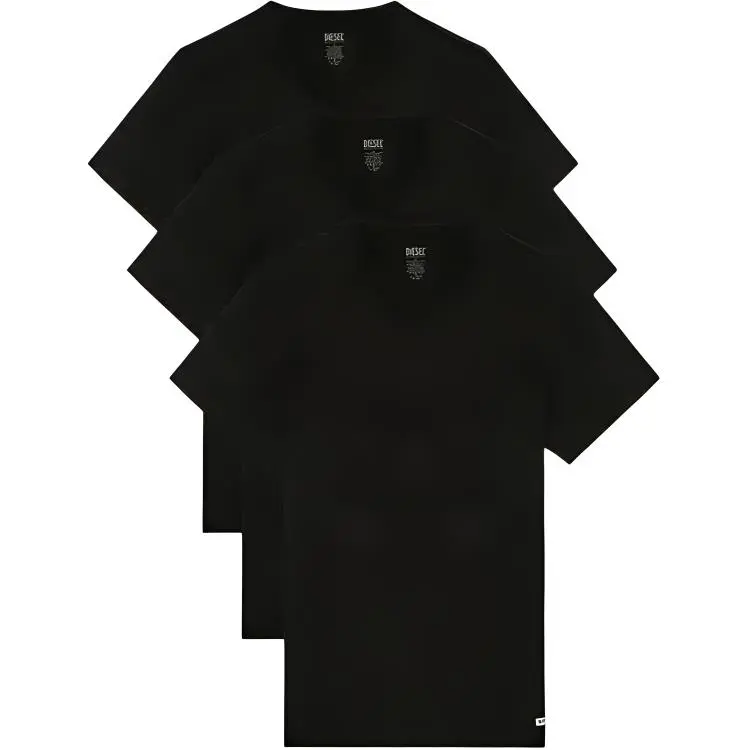 DIESEL T Shirt Men's 3 Pack Black