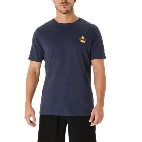 Asics NATURE T Shirt Unisex Dark Blue