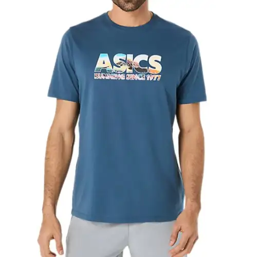 Asics x Better Cotton BLOSSOMING FUJI TEE T Shirt Men's Dark Blue