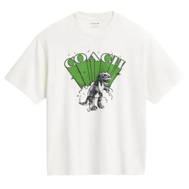 COACH FW24 T Shirt Men's Vintage Ivory White
