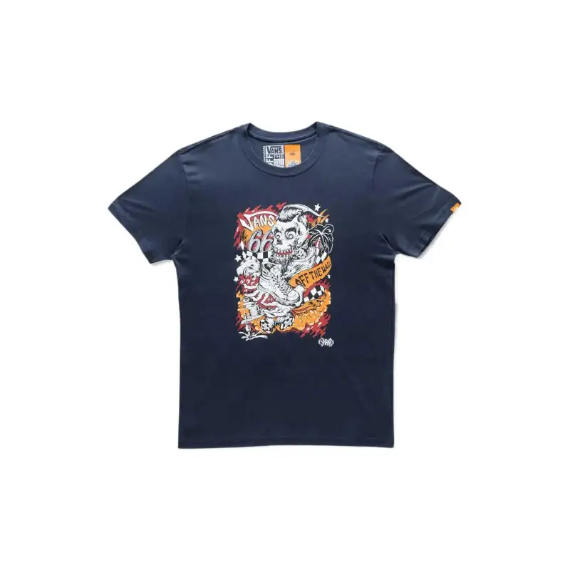 Vans T Shirts Men's Blue Crew Neck