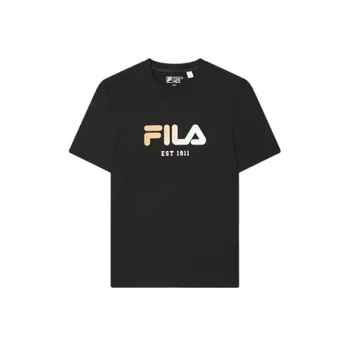 FILA ORIGINALE T Shirt Unisex Black Gold Frozen Lemon
