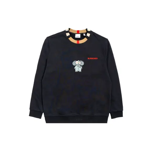 Burberry T Shirts Unisex Black Crew Neck Moderate