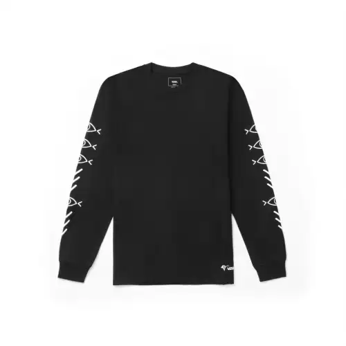 Vans T Shirts Men's Black Crew Neck Moderate