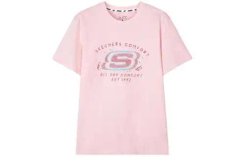 Skechers T Shirt Unisex Chalk Pink