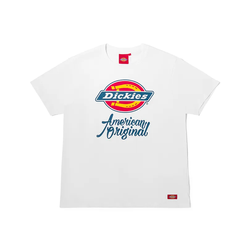 Dickies T Shirts Unisex White Crew Neck Thin Straight Fit