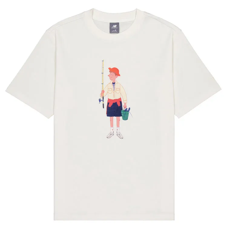 New Balance T Shirt Unisex Ivory White
