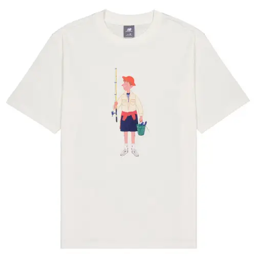 New Balance T Shirt Unisex Ivory White