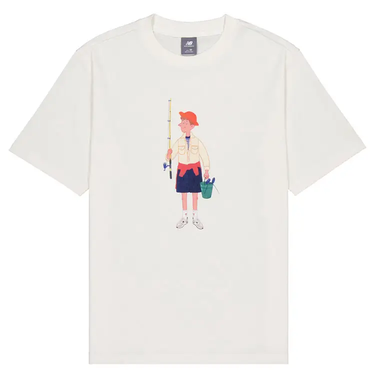 New Balance T Shirt Unisex Ivory White