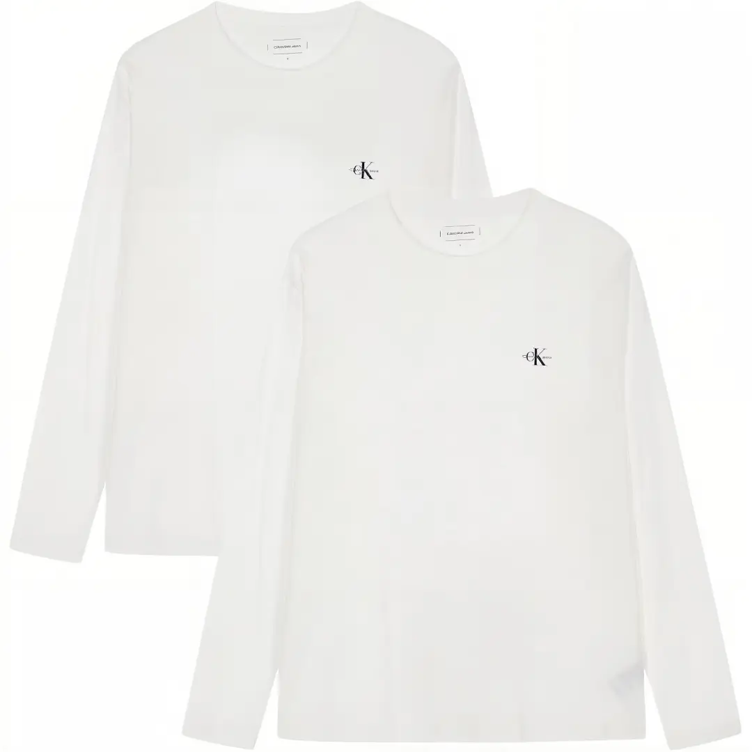 CALVIN KLEIN T Shirt Unisex 2 Pack Bright White