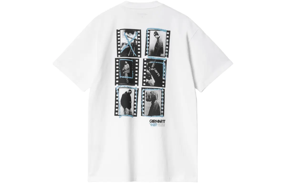 Carhartt WIP Contact Sheet Logo Printed Crewneck T Shirt
