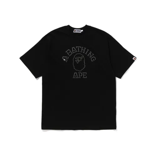 Bape Rhinestone College Relaxed Fit Tee