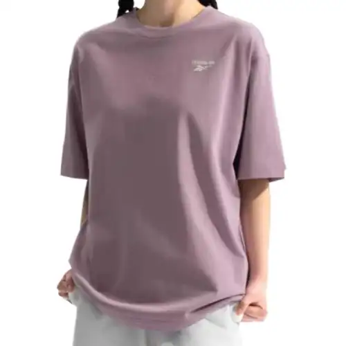 Reebok T Shirt Unisex Gray Purple