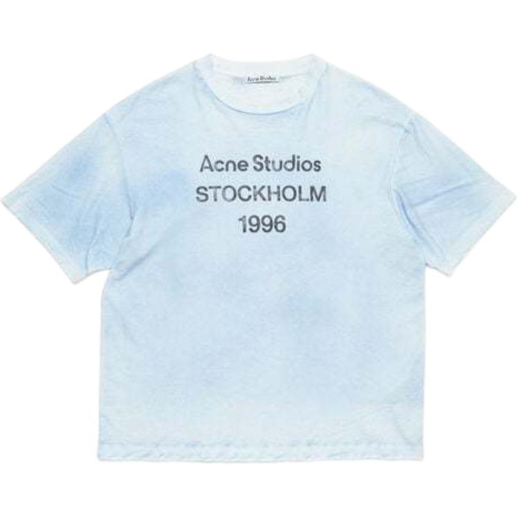Футболка Acne Studios 1996 (серо-синяя)