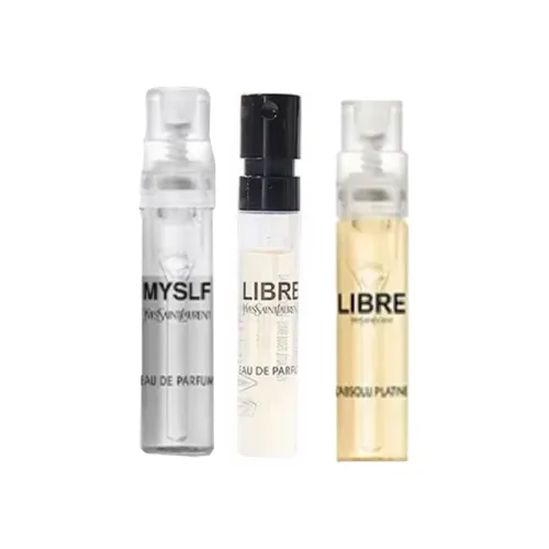 YSL, perfume sample, platinum floral set, 1.2 ml, Birthday gift